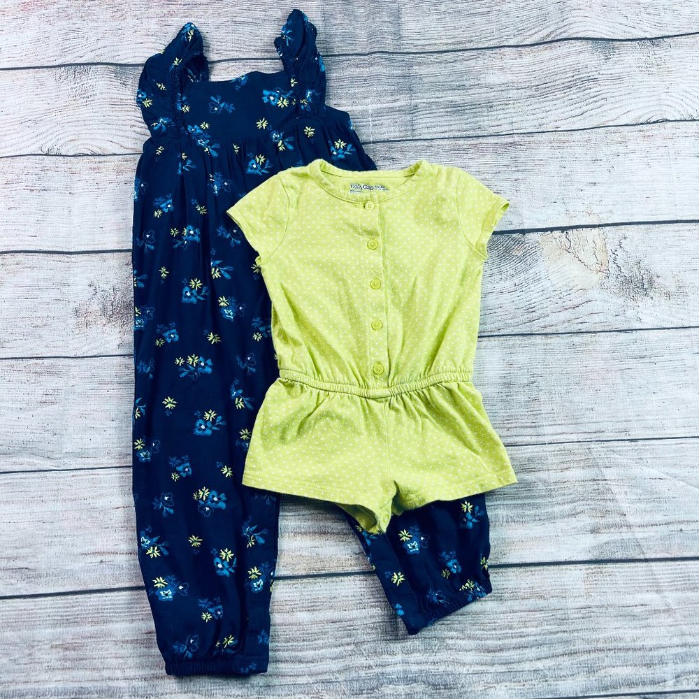 Set of 2 Girls 18m one piece summer rompers